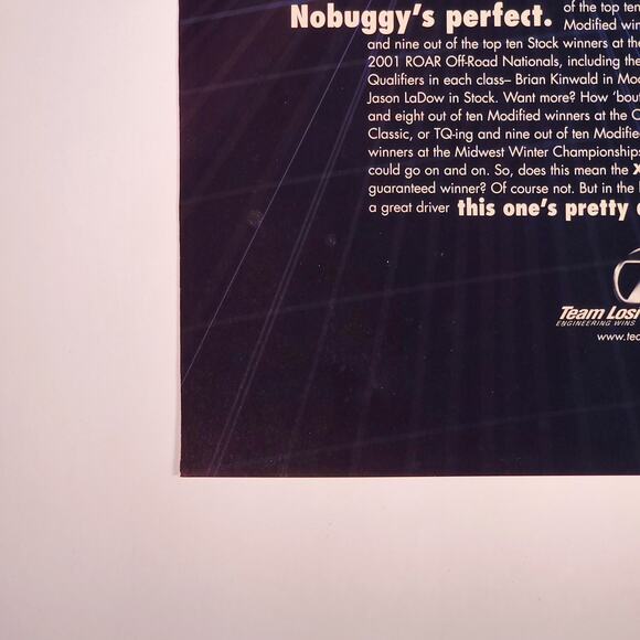 Team LOSI XXX-Graphite "Nobuggys Perfect" Print Ad 2004 RC Car Action 8.5"x11"‎ - Picture 4 of 5